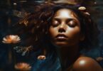 woman, water, dragonfly, meditation, meditate, flower, bloom, peace, appease, relaxing, ocean, relaxation, spa, release, healing, natural, nature, soothing, appeasement, beauty, hammam, the water, generated